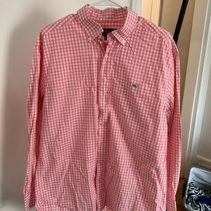 Pink and White Checkered Vineyard Vines Button Down